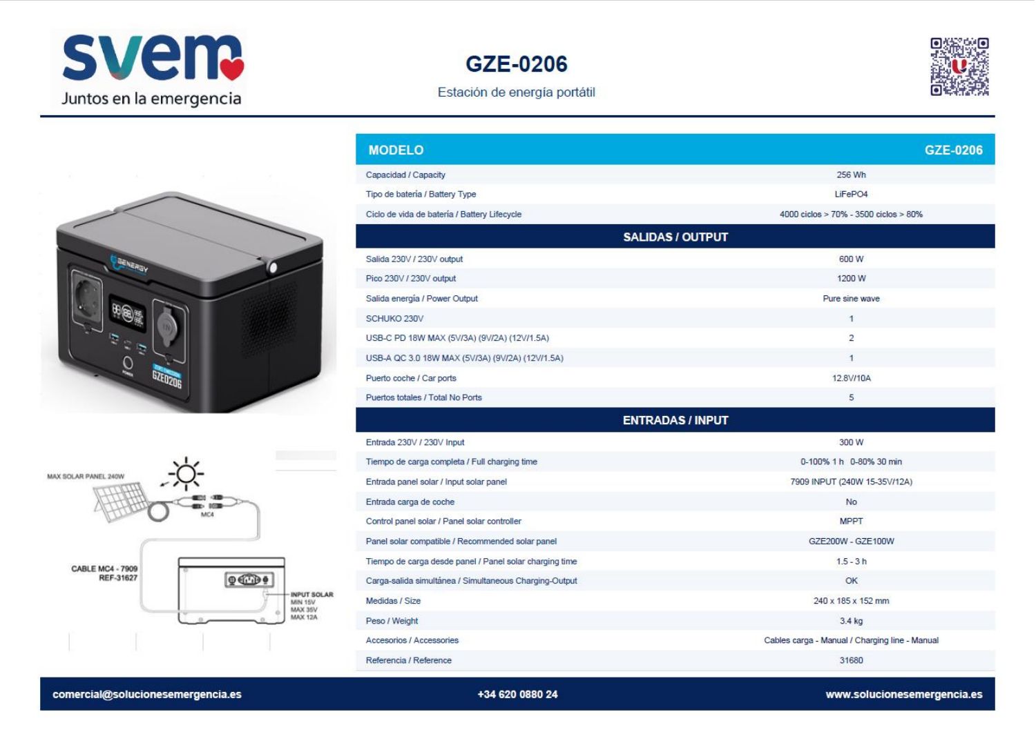 Ficha de Generadores solares, página 1 de 3